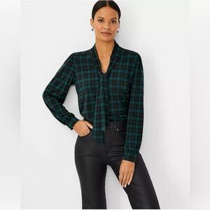 Ann Taylor Tie Neck Top
